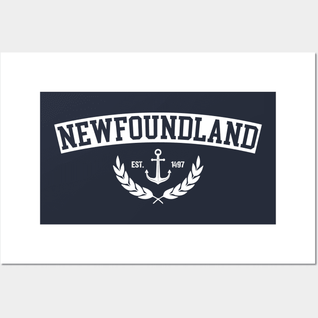 Newfoundland Anchor Crest || Newfoundland and Labrador || Gifts || Souvenirs Wall Art by SaltWaterOre